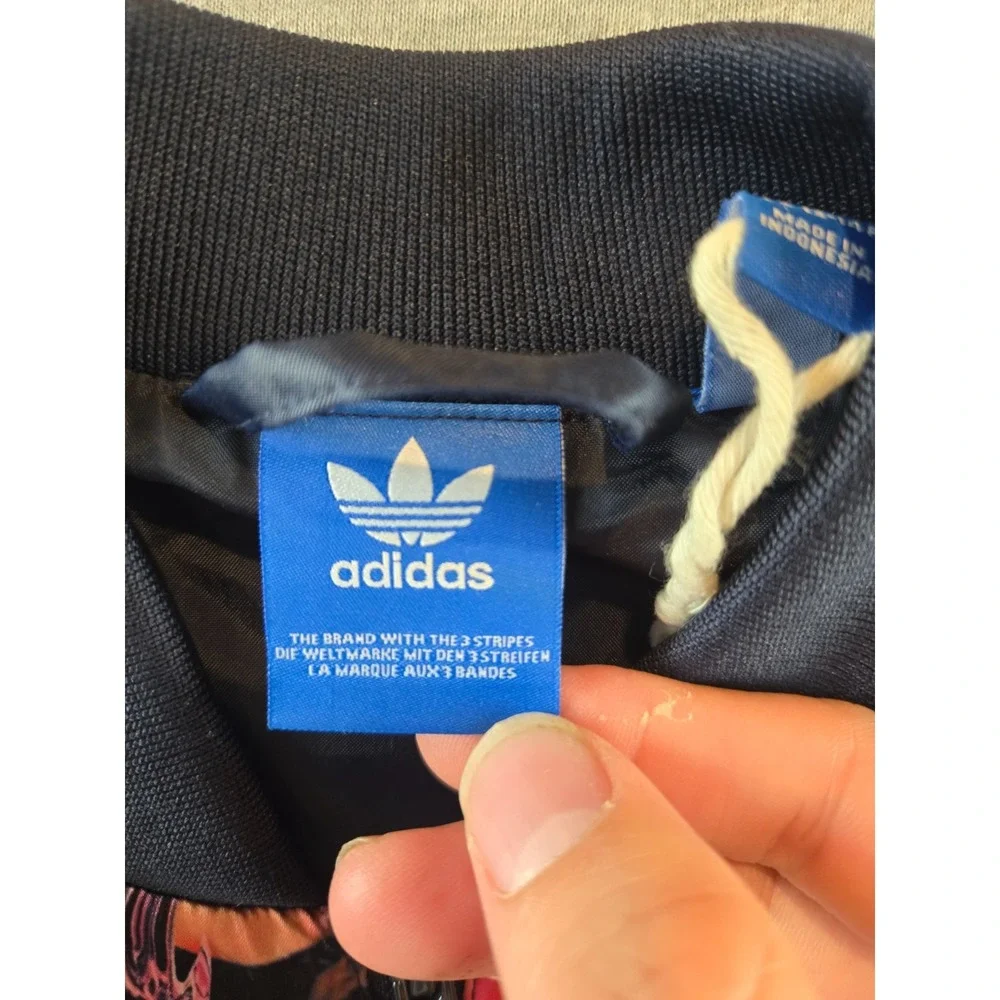 Adidas Originals Track Jacket Girls 13-14‎ Floral Rose Print Superstar BQ3977